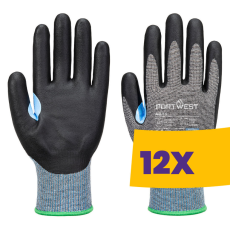 Portwest A644 Vágásbiztos nitril hab bevonatos munkakesztyű szürke (Karton - 12 pár)