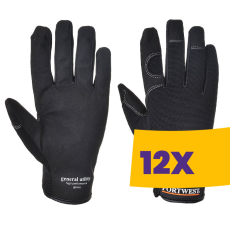 Portwest A700 General Utility, többfunkciós általános védőkesztyű fekete (Karton - 12 pár)