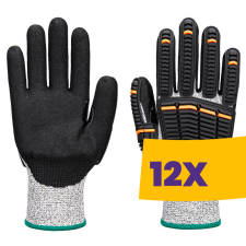 Portwest A718 Impact C13 nitrilhab munkakesztyű szürke (Karton - 12 pár) védőkesztyű