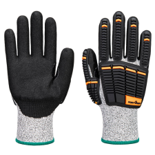 Portwest A718 Impact C13 Nitrilhab Védőkesztyű (szürke/fekete, 11/XXL) védőkesztyű