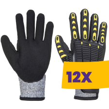 Portwest A722 Anti Impact vágásbiztos kesztyű, Cut 5 szürke (Karton - 12 pár) védőkesztyű