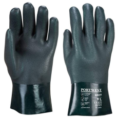  Portwest A827 Duplán mártott PVC védőkesztyű 27 cm