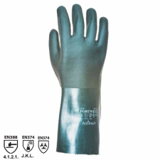 Portwest A835 Duplán mártott PVC védőkesztyű zöld védőkesztyű
