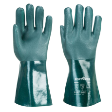 Portwest A835 Duplán mártott PVC vegyszerálló védőkesztyű (35 cm) (11/XXL)