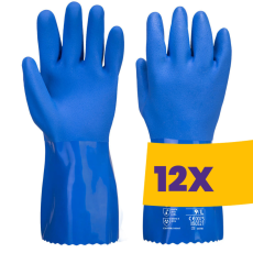 Portwest A881 Marine Ultra PVC kesztyű kék (Karton - 12 pár)