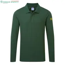 Portwest Antisztatikus hoszzú ujjú ESD póló L/S - Erd&amp;#337;zöld munkaruha