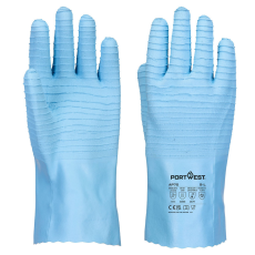 Portwest AP75 FD Vegyszerálló latex védőkesztyű - élelmiszeripari (kék)