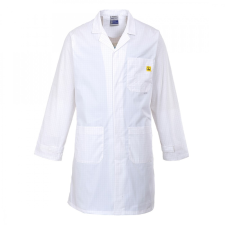 Portwest AS10 Antisztatikus ESD köpeny fehér munkaruha