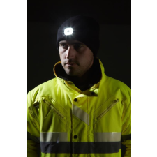 Portwest B029 - Sapka, újratölthető LED lámpával - fekete munkavédelem