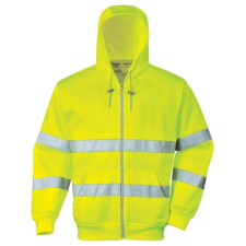 Portwest B305 Hi vis zippzáros munkavédelmi pulóver jólláthatósági/Jólláthatósá láthatósági ruházat