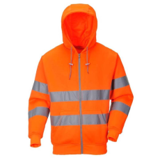 Portwest B305 Jól láthatósági zippzáros pulóver narancs