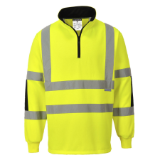Portwest B308 Xenon Hi-Vis rugby póló sárga láthatósági ruházat
