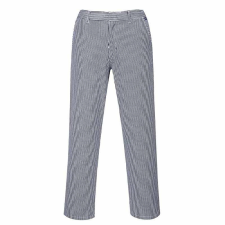 Portwest Barnet séf nadrág (kockás (kék fehér), XL) munkaruha