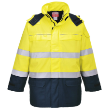 Portwest Bizflame Multi Arc láthatósági kabát (sárga/tengerészkék, XL)