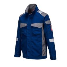 Portwest Bizflame Ultra kéttónusú kabát (kék/szürke, M)