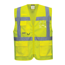 Portwest C376 Athen MeshAir Jól láthatósági vezetői mellény (sárga, 3XL) láthatósági ruházat