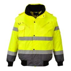 Portwest C465 Hi-Vis 3 az 1-ben bomber dzseki sárga-szürke