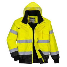 Portwest C465 Hi-Vis 3 az 1-ben kontrasztos bomber dzseki munkaruha