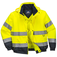 Portwest C468 2 az 1-ben jól láthatósági kabát (sárga, 3XL)