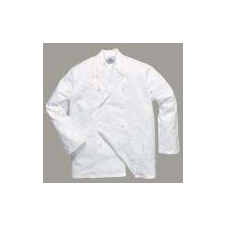 Portwest (C836) Sussex szakácskabát fehér férfi kabát, dzseki