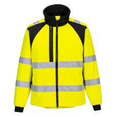 Portwest CD875 Portwest WX2 Eco Jól Láthatósági Softshell Kabát (2L) (sárga/fekete, XXL)