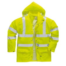 Portwest Citromsárga Sealtex Ultra béleletlen jólláthatósági kabát  (sárga, XL) láthatósági ruházat