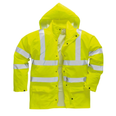 Portwest Citromsárga Sealtex Ultra béleletlen jólláthatósági kabát  (sárga, XS)