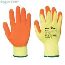 Portwest Classic Grip latex kesztyű - Narancs védőkesztyű