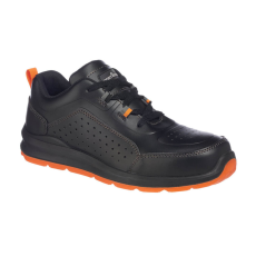 Portwest Compositelite perforált biztonsági Trainer S1P Black/Orange 39