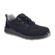 Portwest Compositelite Wire Lace Biztonsági Trainer S1P Black/Grey 44 munkavédelmi cipő