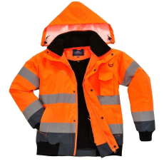 Portwest Contrast Bomber Hi-Vis védőkabát - C465 XL kék és narancs