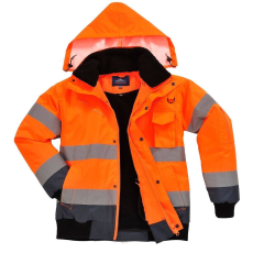 Portwest Contrast Bomber Hi-Vis védőkabát - C465 XXL kék és narancssárga