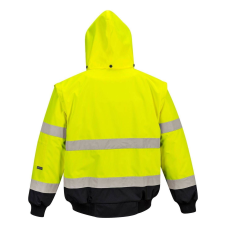 Portwest Contrast Bomber Hi-Vis védőkabát - C465 XXXL fekete és sárga