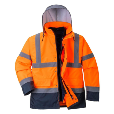 Portwest Contrast Traffic Hi-Vis 4 az 1-ben védőkabát-S471 XL narancs