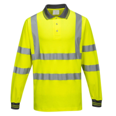 Portwest Cotton Comfort hosszú ujjú HiVis pólóing-S271 S sárga
