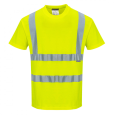 Portwest Cotton Comfort rövid ujjú póló (sárga, L)