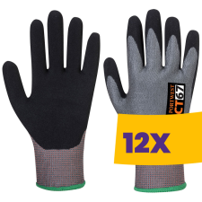 Portwest CT67 AHR Nitril hab vágásbiztos munkakesztyű szürke (Karton - 12 pár) védőkesztyű