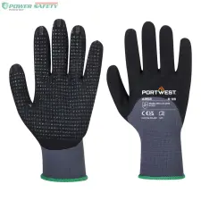 Portwest DermiFlex Ultra Plus kesztyű - Szürke/Fekete védőkesztyű