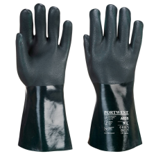 Portwest Duplán mártott PVC védőkesztyű 35cm védőkesztyű