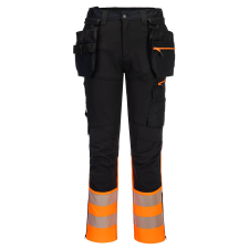 Portwest DX457 DX4 Hi-Vis class 1 craft nadrág (narancs/fekete, 48) láthatósági ruházat