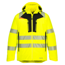 Portwest DX461 DX4 Hi-Vis Téli kabát sárga-fekete láthatósági ruházat