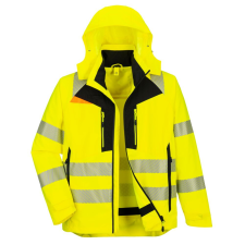 Portwest DX466 DX4 Hi-Vis 4 az 1-ben kabát sárga-fekete láthatósági ruházat