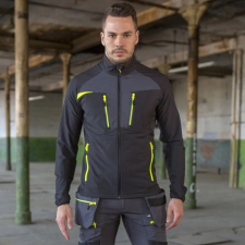 Portwest DX480 Portwest DX4 Zip Base Felső (fekete/sárga, XXL) munkaruha