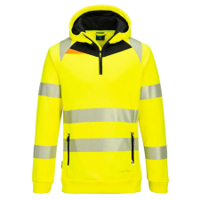 Portwest DX482YBRXL Portwest DX4 Hi-Vis 1/4 Zip Hoodie munkaruha