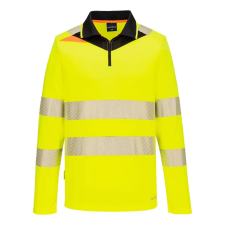 Portwest DX4 Hi-Vis cipzáras póló L/S munkaruha