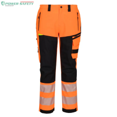 Portwest DX4 Hi-Vis eső nadrág - Narancs/Fekete