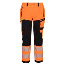 Portwest DX4 Hi-Vis eső nadrág Orange/Black 40 láthatósági ruházat