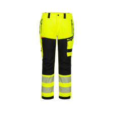 Portwest DX4 Hi-Vis eső nadrág Yellow/Black 32 láthatósági ruházat