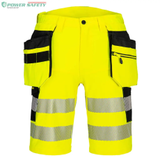 Portwest DX4 Hi-Vis Holster rövidnadrág - Sárga/Fekete