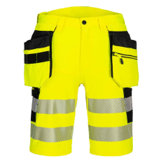 Portwest DX4 Hi-Vis Holster rövidnadrág Yellow/Black 42